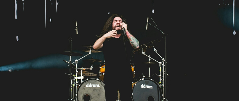 All Shall Perish performing live on stage